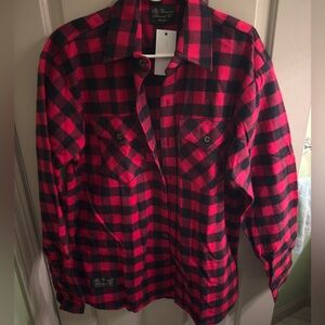 NWT New Vermont Flannel Company Classic Flannel Button Down